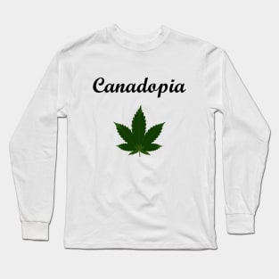 Canadopia Canada Marijuana Pot Leaf Light-Color Long Sleeve T-Shirt